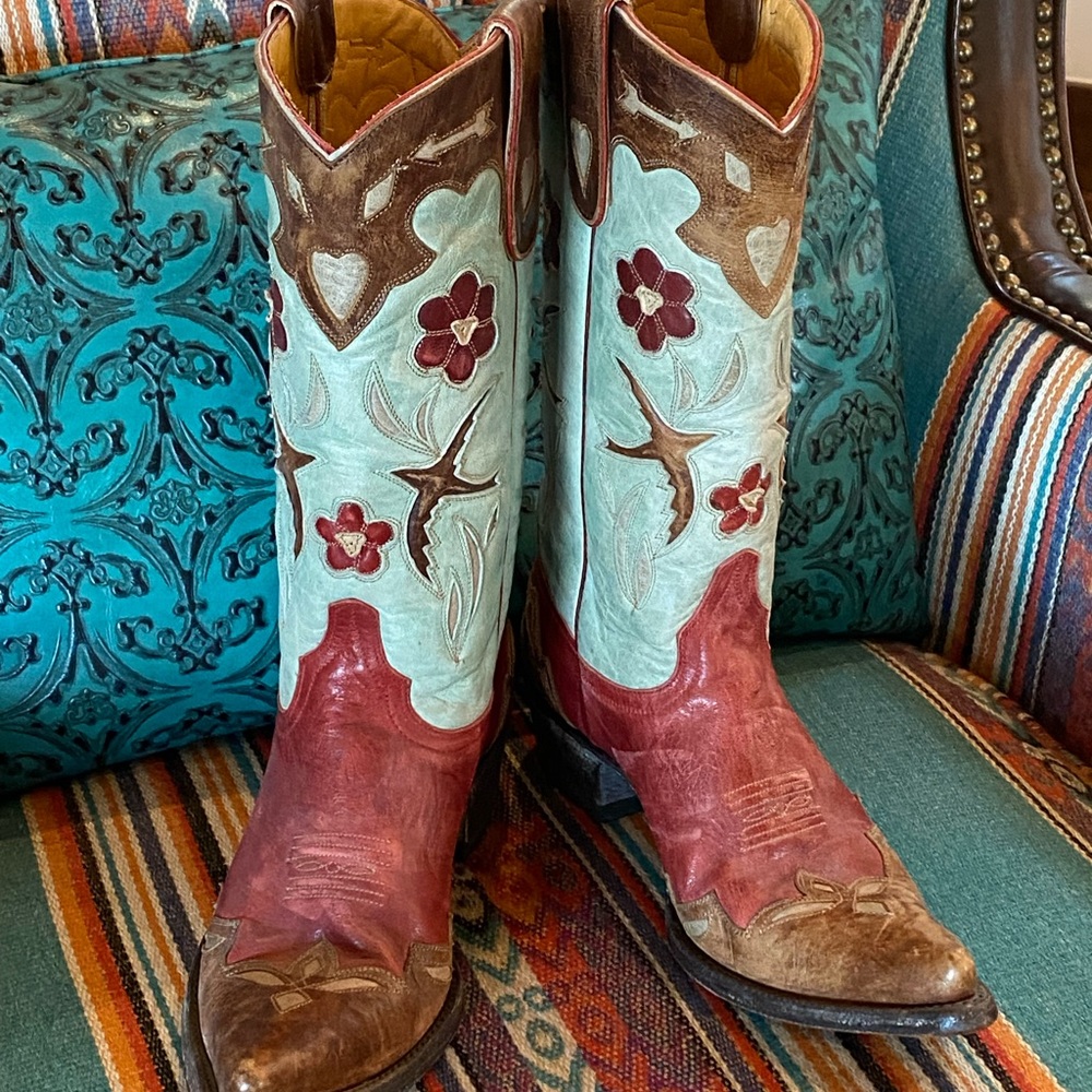 New! Retro Old Gringo Golondrina Sparrow Boots! Size 7 1/2B